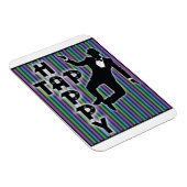 Happy Magnet mit Streifen gestochen (Rechte Seite)