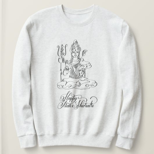 Happy Maha Shivratri, India Sweatshirt (Design vorne)