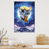 Happy Maha Shivratri, Lord Shiva Poster (Küche)