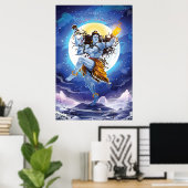 Happy Maha Shivratri, Lord Shiva Poster (Heimbüro)