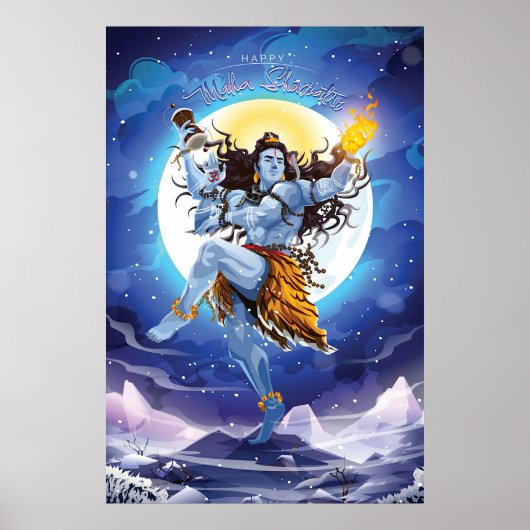 Happy Maha Shivratri, Lord Shiva Poster (Vorne)
