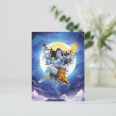 Happy Maha Shivratri, Lord Shiva Postkarte (Stehend Vorderseite)