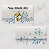 Happy Maid Logo | Soapy Bubbles Visitenkarte (Vorne/Hinten)
