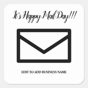 Happy Mail Decorative Stickers - Umschlagaufkleber