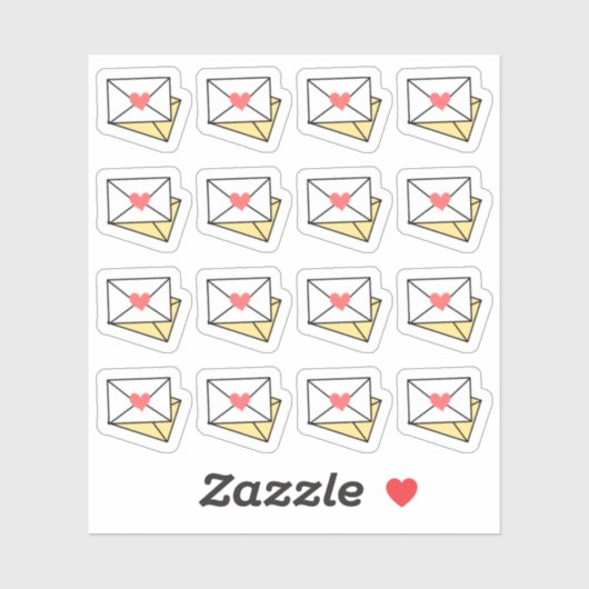 Happy Mail Envelope Shipping Erinnerung Bujo Plann Aufkleber (Blatt)