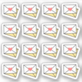 Happy Mail Envelope Shipping Erinnerung Bujo Plann Aufkleber (Vorderseite)