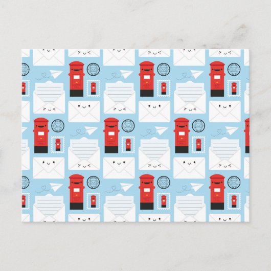 Happy Mail - Kawaii Post Postkarte (Vorderseite)