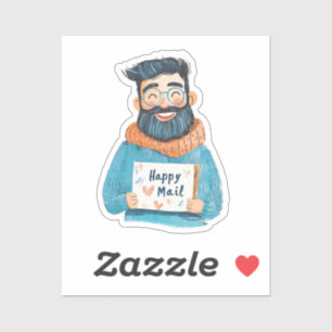 Happy Mail, Mann Sticker