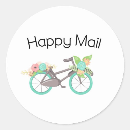 Happy Mail Sticker - Blumenrad!! (Vorderseite)