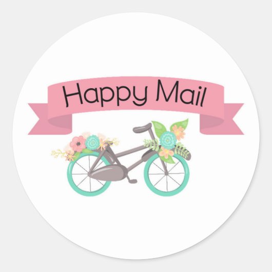 Happy Mail Sticker - Blumenrad!! (Vorderseite)