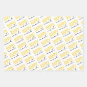 Happy Mail Wrapping Paper Flat Sheet Set 3 Geschenkpapier Set (Vorderseite 3)