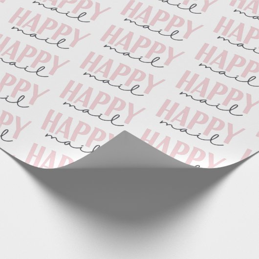 Happy Mail Wrapping Paper Geschenkpapier (Ecke)