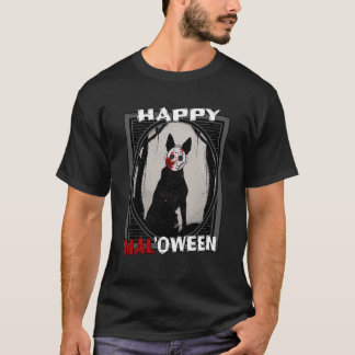 Happy Maloween Mal'oween Malinois Halloween-Gesche T-Shirt