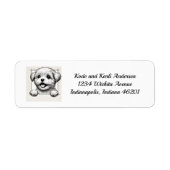 Happy Maltese Return Address Label (Vorne)