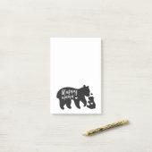 Happy Mama and Baby Bear Notes Post-it Klebezettel (Auf Schreibtisch)