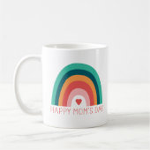 Happy Mama Day Rainbow Heart Modern Bright Colors Kaffeetasse (Links)