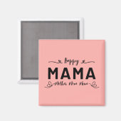 Happy MAMA - Mutter Mama Mum Magnet (Vorderseite/Rückseite)