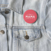 Happy MAMA - Mutter Mama Mum White Writing Button (Beispiel)