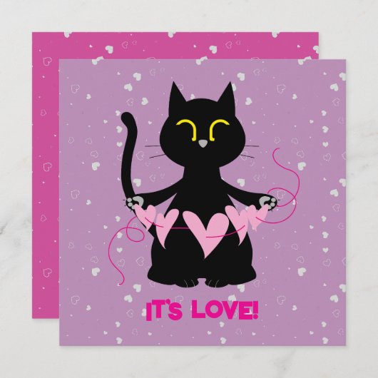 Happy Mama's Day - Funny Cat Card Einladung (Vorne/Hinten)
