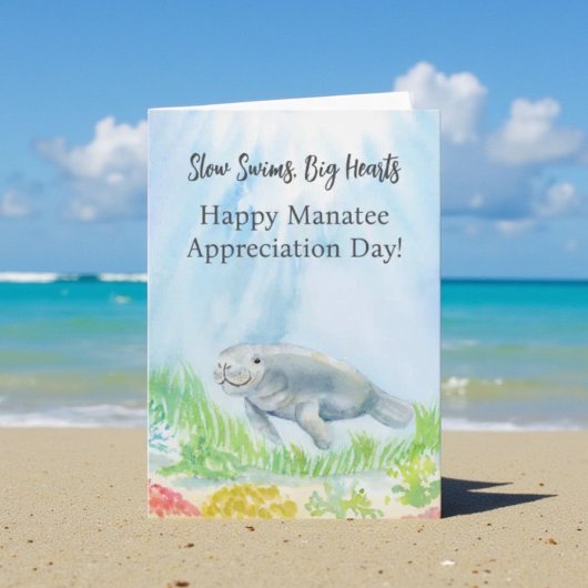 Happy Manatee Appreciation Day Karte