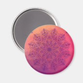Happy Mandala Magnet (Vorderseite/Rückseite)