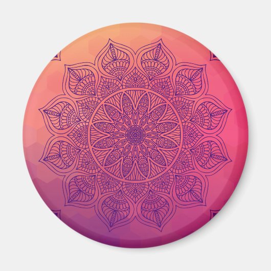 Happy Mandala Magnet (Vorne)