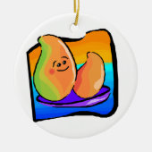 Happy Mango Keramikornament (Vorne)