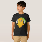 Happy Mango Sommer Obst Lover T-Shirt (Vorne ganz)