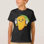 Happy Mango Sommer Obst Lover T-Shirt (Vorderseite)