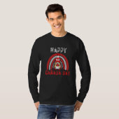 Happy Maple Leaf Canada Day Flag Candain Rainbow T-Shirt (Vorne ganz)