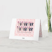 Happy Marching Labradors Birthday Karte (Rückseite)