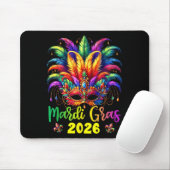Happy Mardi Gras 2026 Jester Hat New Orleans Men W Mousepad (Mit Mouse)