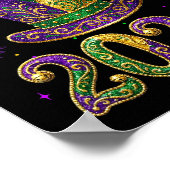 Happy Mardi Gras 2026 Jester Hat New Orleans Men W Poster (Ecke)