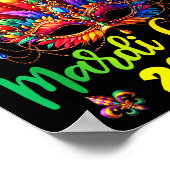 Happy Mardi Gras 2026 Jester Hat New Orleans Men W Poster (Ecke)