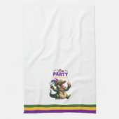 Happy Mardi Gras Alligator Geschirrtuch (Vertikal)