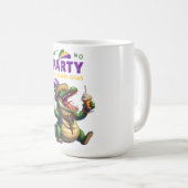 Happy Mardi Gras Alligator Kaffeetasse (VorderseiteRechts)