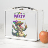 Happy Mardi Gras Alligator Metall Brotdose (Beispiel)