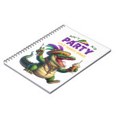 Happy Mardi Gras Alligator Notizblock (Linke Seite)
