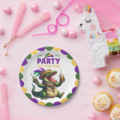 Happy Mardi Gras Alligator Pappteller (Party)