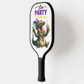 Happy Mardi Gras Alligator Pickleball Schläger (Links)