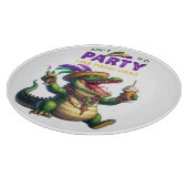 Happy Mardi Gras Alligator Schneidebrett (Ecke)