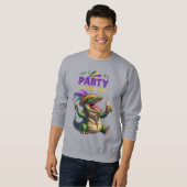Happy Mardi Gras Alligator Sweatshirt (Vorne ganz)