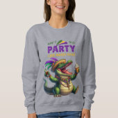 Happy Mardi Gras Alligator Sweatshirt (Vorderseite)