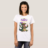 Happy Mardi Gras Alligator T-Shirt (Vorne ganz)