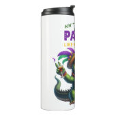 Happy Mardi Gras Alligator Thermosbecher (Nach links gedreht)