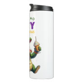 Happy Mardi Gras Alligator Thermosbecher (Nach rechts gedreht)