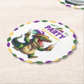 Happy Mardi Gras Alligator Untersetzer (angewinkelt)