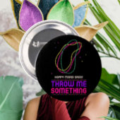 Happy Mardi Gras Beads Button