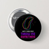 Happy Mardi Gras Beads Button (Vorne & Hinten)
