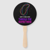 Happy Mardi Gras Beads Fan Fächer (Rückseite)